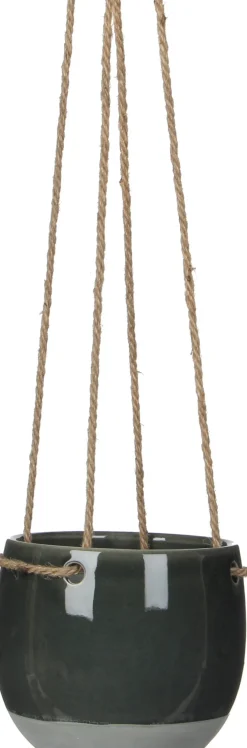Mica Decorations hangpot Resa D 13,5 H 11,5 groen