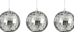 Mica Decorations kerstbal Spiegel zilver D 8 cm