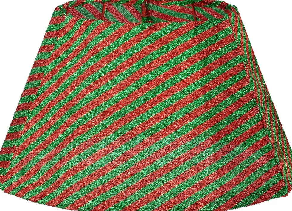 Mica Decorations kerstboommand groen / rood D 30 H 50 cm