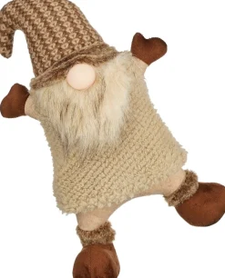 Mica Decorations kerstfiguur gnoom bruin 25 x 12 x 38 cm