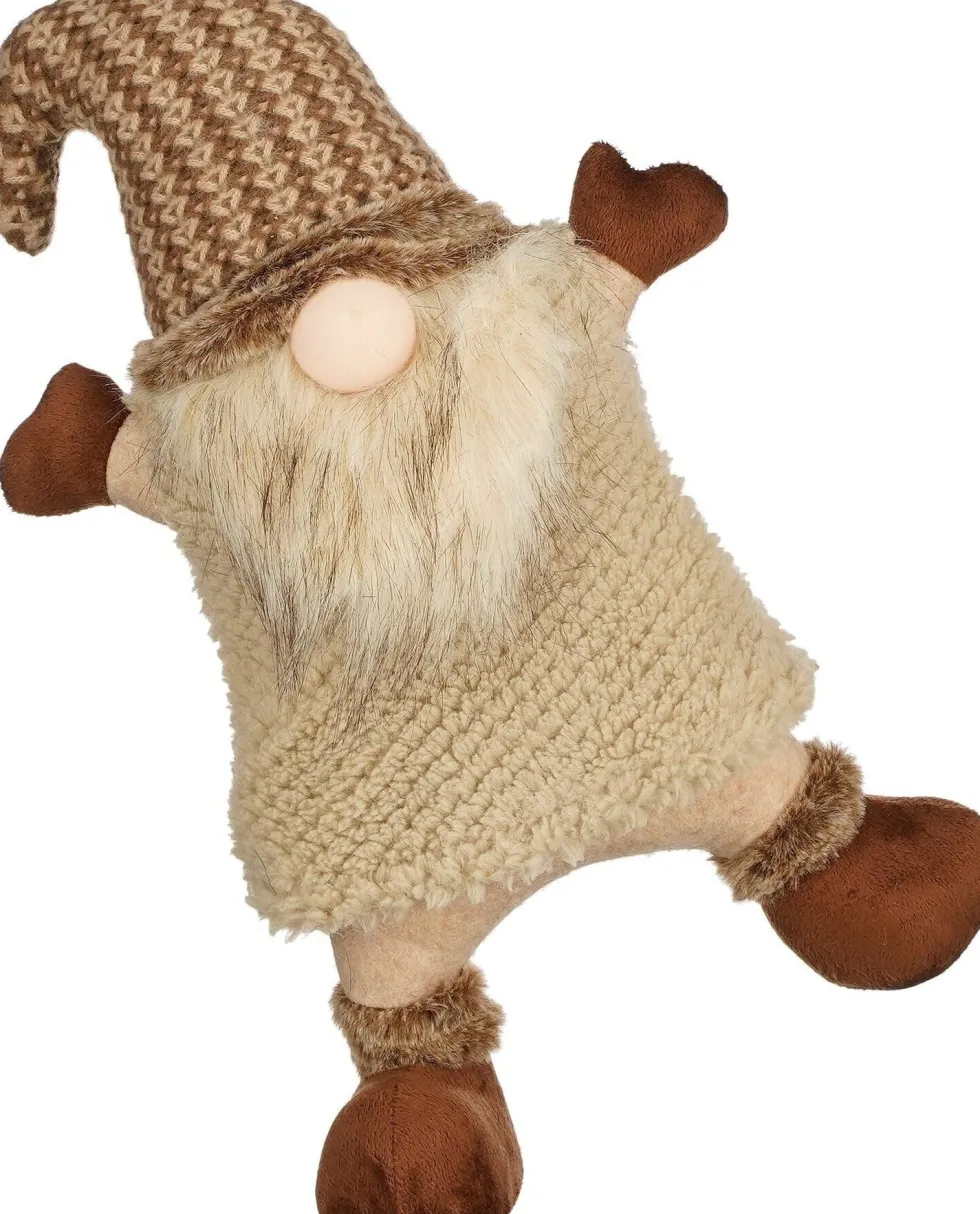 Mica Decorations kerstfiguur gnoom bruin 25 x 12 x 38 cm