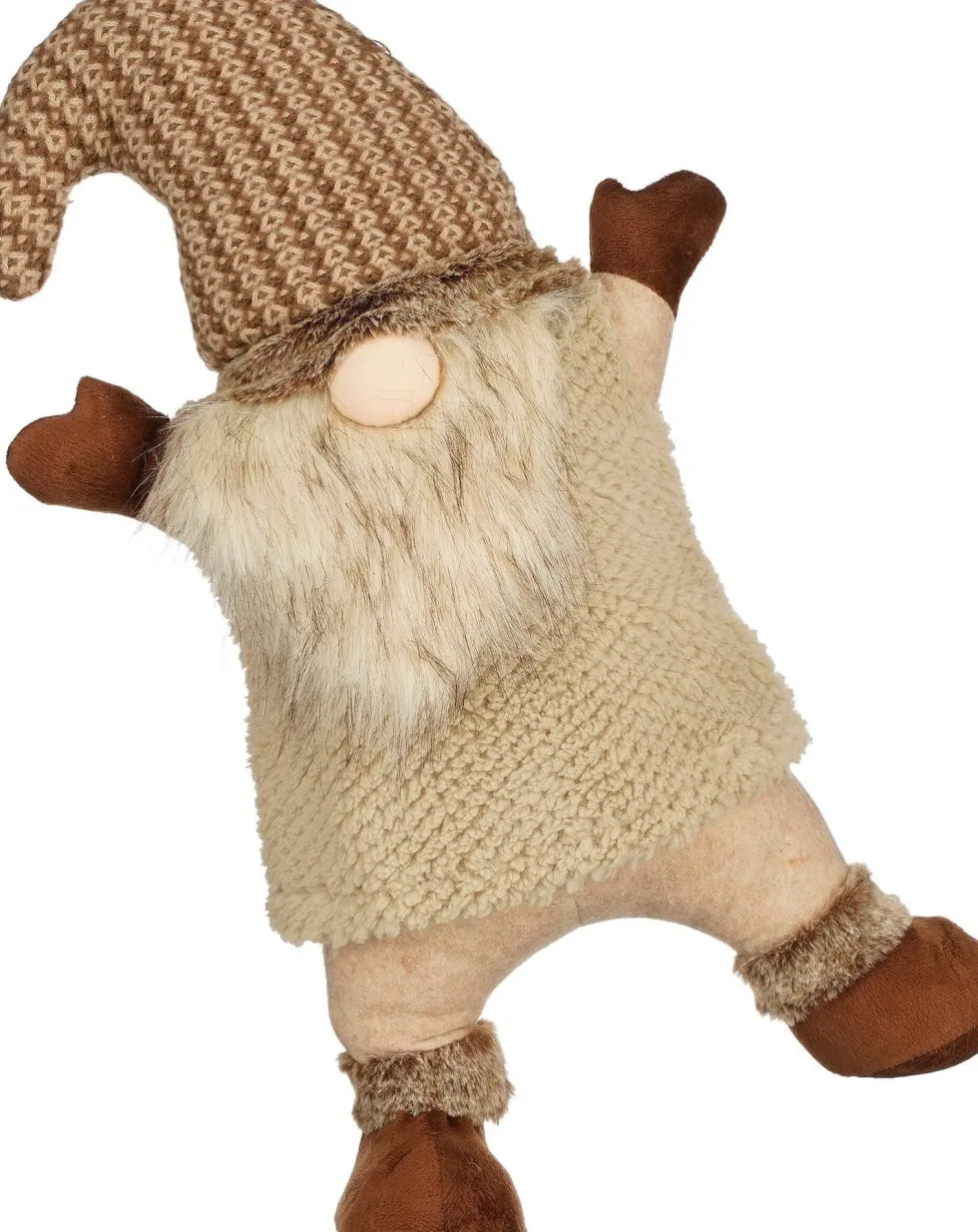 Mica Decorations kerstfiguur gnoom bruin 32 x 16 x 48 cm