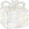 Mica Decorations kerstfiguur cadeau iriserend 14 x 12 x 12 cm