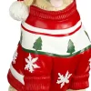 Mica Decorations kerstfiguur golden retriever bruin / rood / wit 23 x 35 x 67 cm