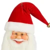 Mica Decorations kersthanger kerstman hoofd rood / wit 15 x 8 x 45 cm