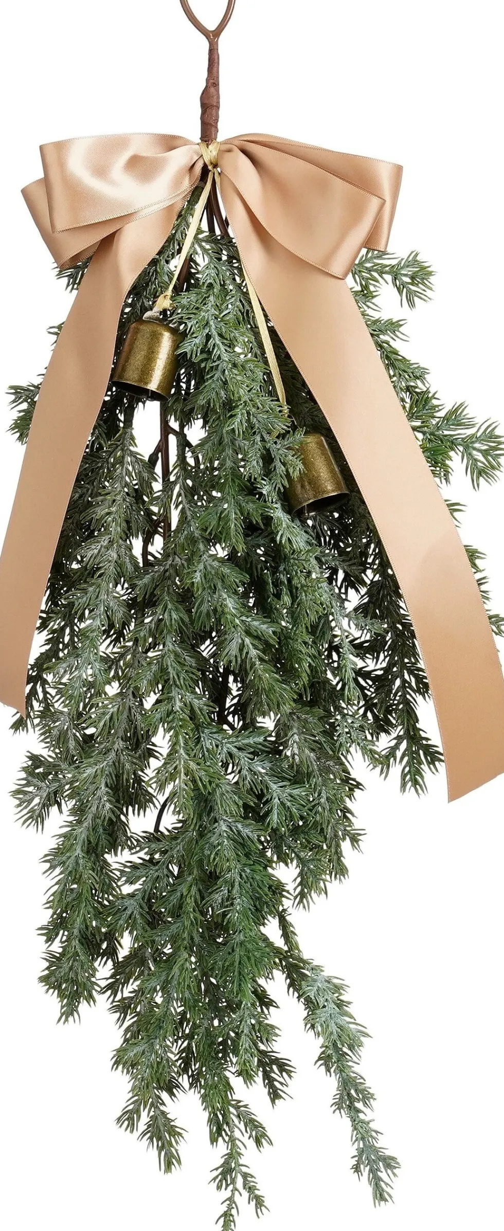 Mica Decorations kersthanger Swag bel goud 55 x 25 x 7 cm