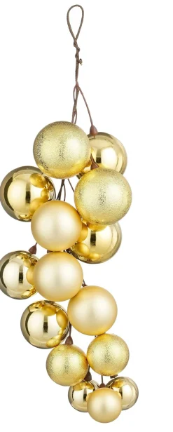 Mica Decorations kerst ornament bundel goud 16 x 16 x 46 cm