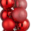 Mica Decorations kerst ornament bundel rood 16 x 16 x 46 cm