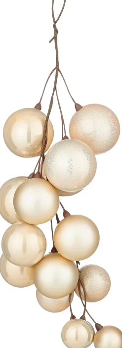 Mica Decorations kerst ornament bundel crème 16 x 16 x 46 cm