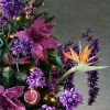 Mica Decorations kerst ornament granaatappel rood / roze 6,5 x 6,5 x 7 cm