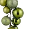 Mica Decorations kerstslinger ballen groen 1,8 m