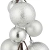 Mica Decorations kerstslinger ballen zilver 1,8 m