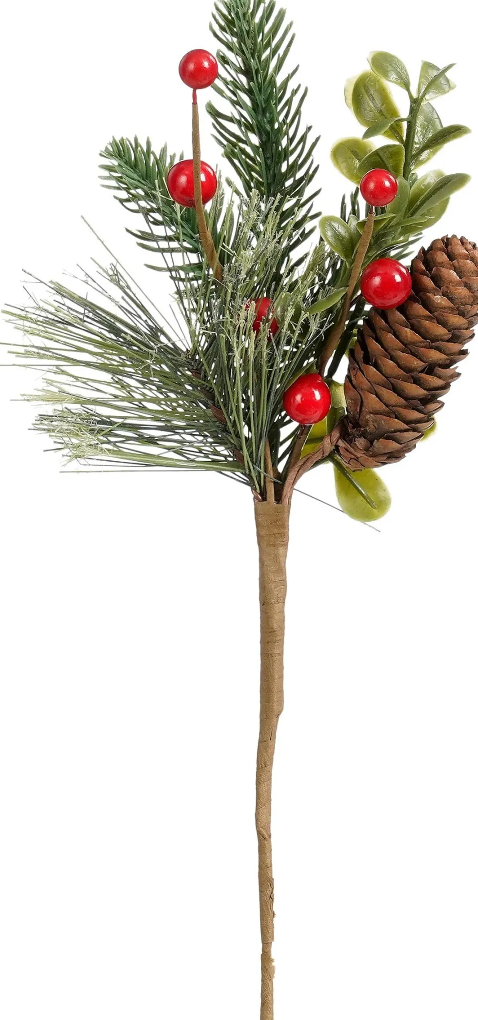 Mica Decorations kersttak bessen rood 28 cm