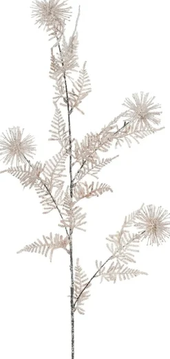 Mica Decorations kersttak Pine besneeuwd oranje 118 cm