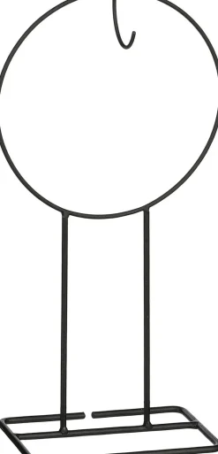 Mica Decorations kranshouder zwart 30 x 17 x 65