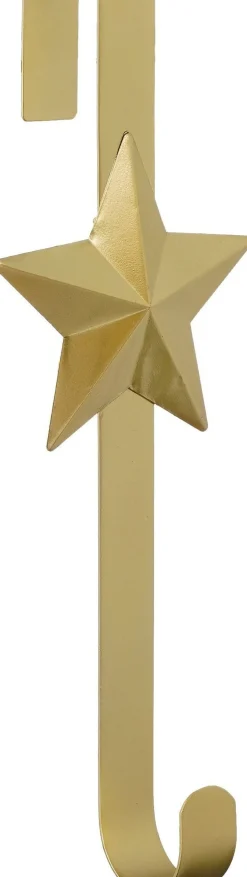 Mica Decorations kranshouder ster goud 14 x 11 x 39