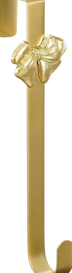 Mica Decorations kranshouder strik goud 9,5 x 10 x 38