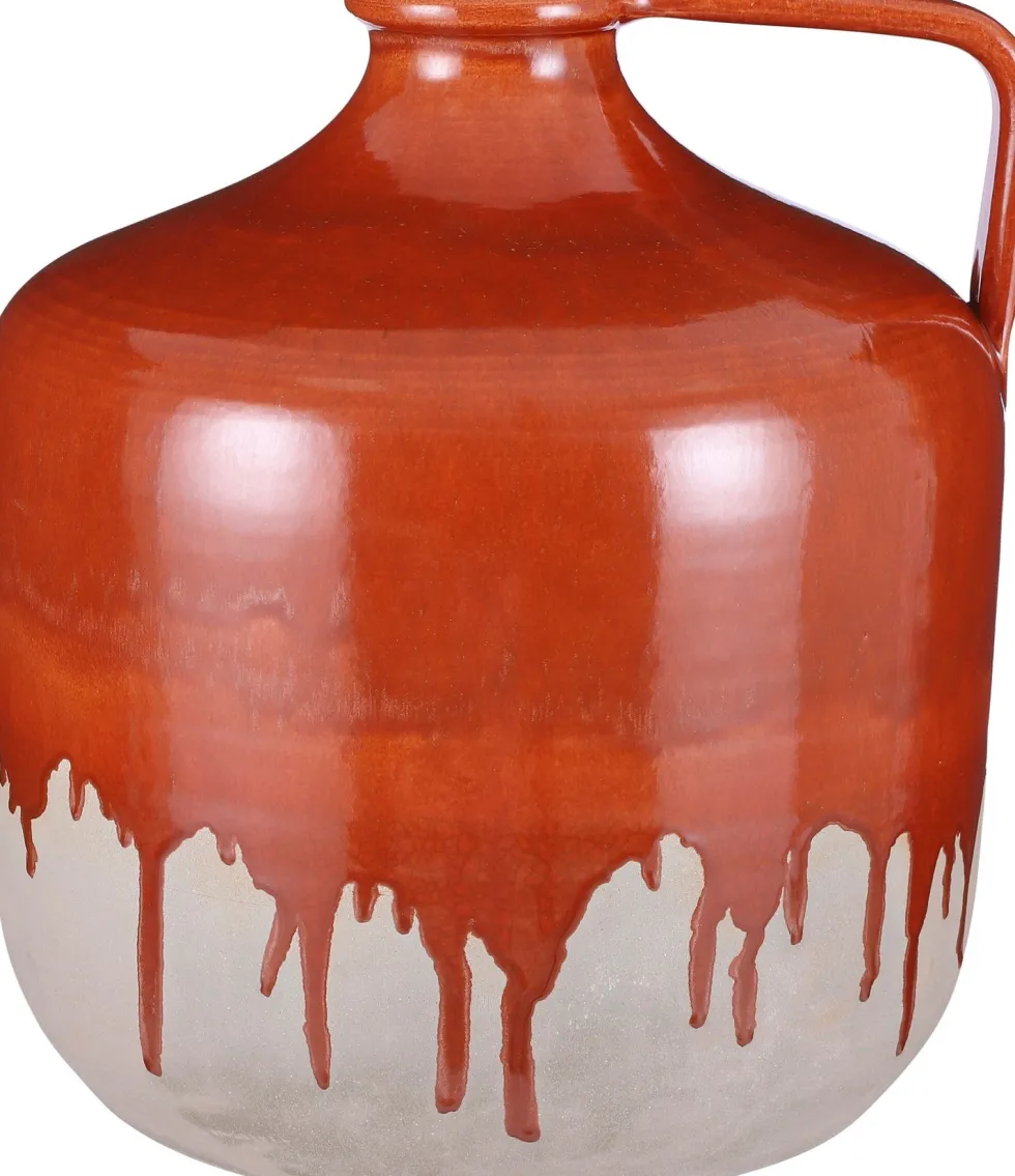 Mica Decorations kruik rood D 30 H 32 cm