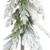 Mica Decorations mini kunstkerstboom besneeuwd op stam D 15 H 38 cm