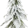 Mica Decorations mini kunstkerstboom besneeuwd op stam D 18 H 55 cm