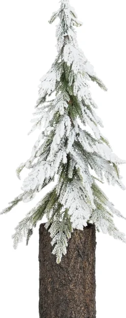 Mica Decorations mini kunstkerstboom besneeuwd op stam D 18 H 55 cm