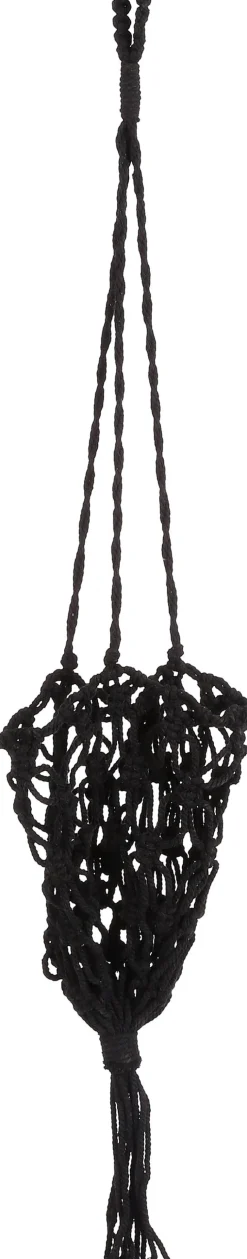 Mica Decorations plantenhanger zwart D 17 H 75 cm
