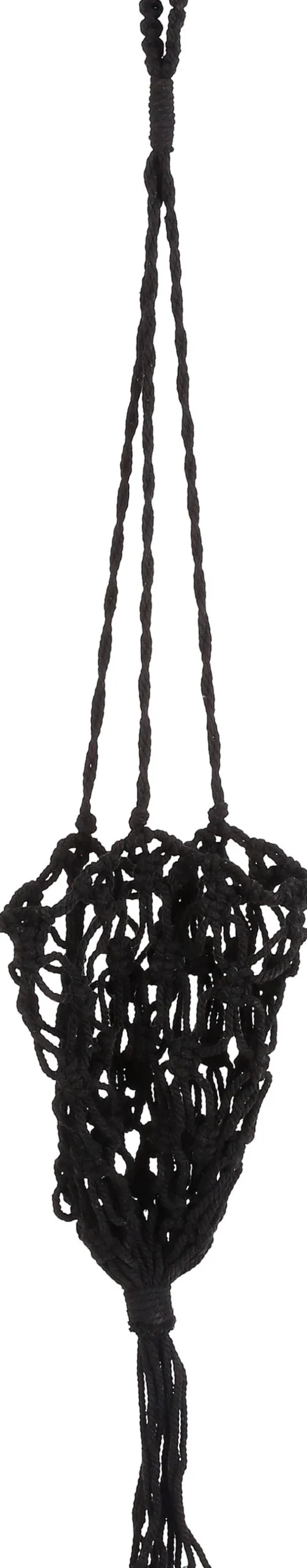Mica Decorations plantenhanger zwart D 17 H 75 cm