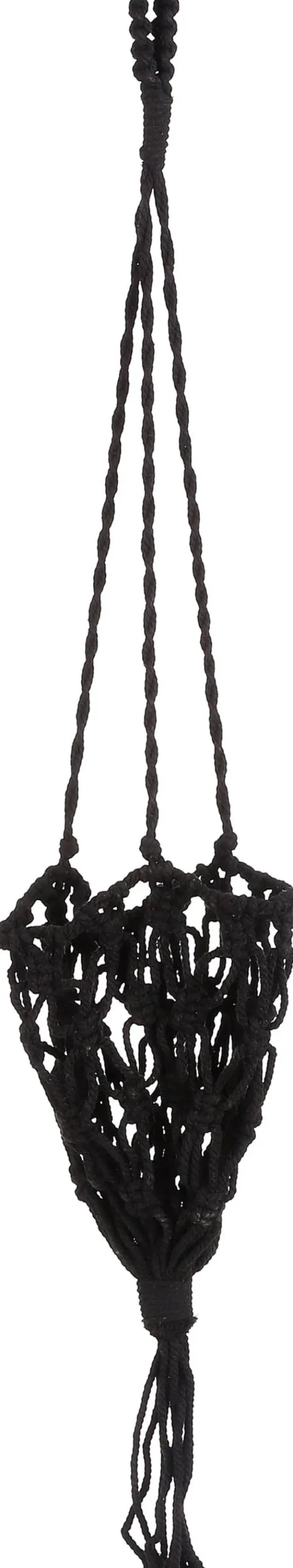 Mica Decorations plantenhanger zwart D 14 H 70 cm
