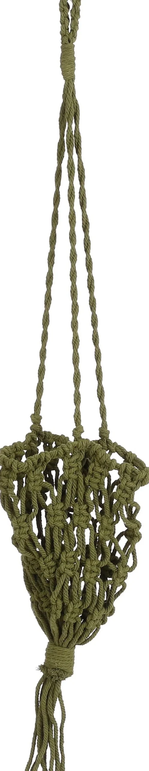 Mica Decorations plantenhanger groen D 14 H 70 cm