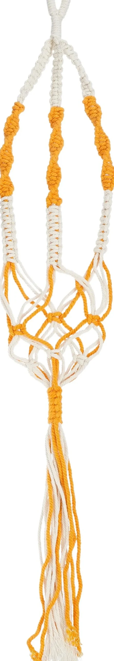 Mica Decorations plantenhanger geel 84 x 4 x 1,5 cm