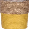 Mica Decorations plantenmand Rachel geel D 18 H 18 cm