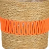 Mica Decorations plantenmand Fernandez naturel / oranje D 19 H 18 cm
