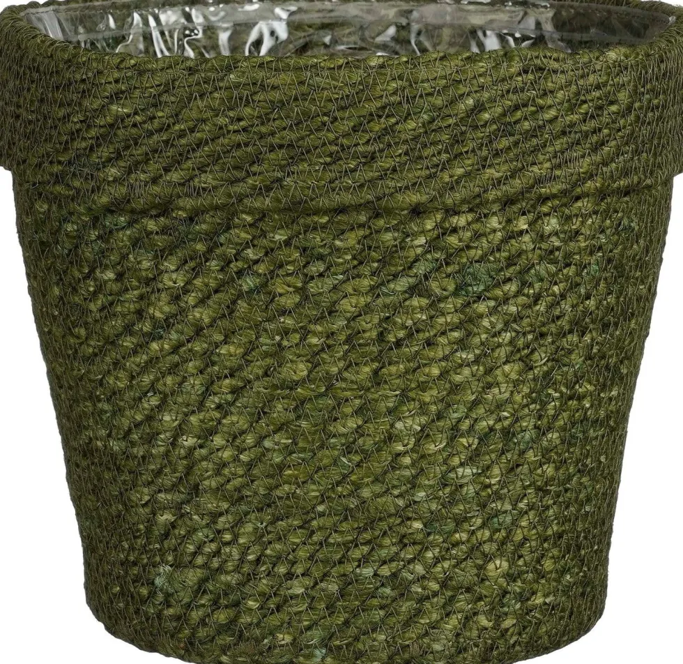Mica Decorations plantenmand Raja groen D 24 H 22,5 cm