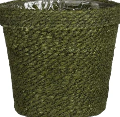 Mica Decorations plantenmand Raja groen D 21 H 19,5 cm