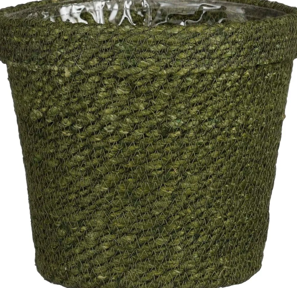 Mica Decorations plantenmand Raja groen D 21 H 19,5 cm