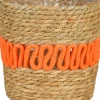 Mica Decorations plantenmand Fernandez naturel / oranje D 13 H 12 cm