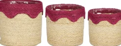 Mica Decorations plantenmand Ella roze D 18 H 18 cm