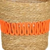 Mica Decorations plantenmand Fernandez naturel / oranje D 17 H 16 cm