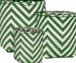Mica Decorations plantenmand Merlijn groen 24 x 24 x 26 cm