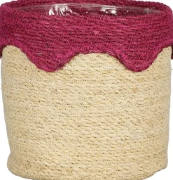 Mica Decorations plantenmand Ella roze D 20 H 20 cm