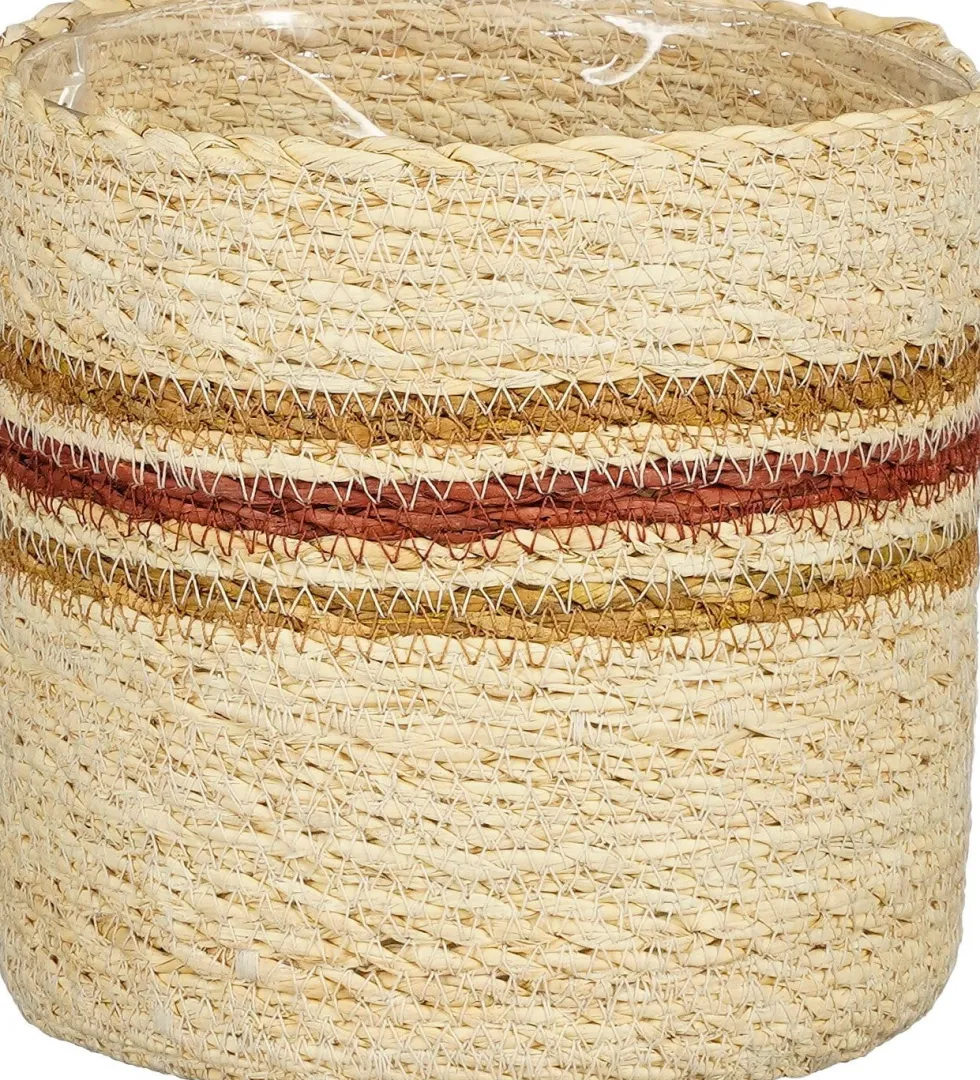 Mica Decorations plantenmand Jameson geel D 18 H 18 cm