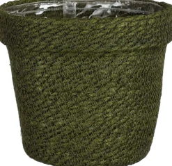 Mica Decorations plantenmand Raja groen D 19 H 17,5 cm