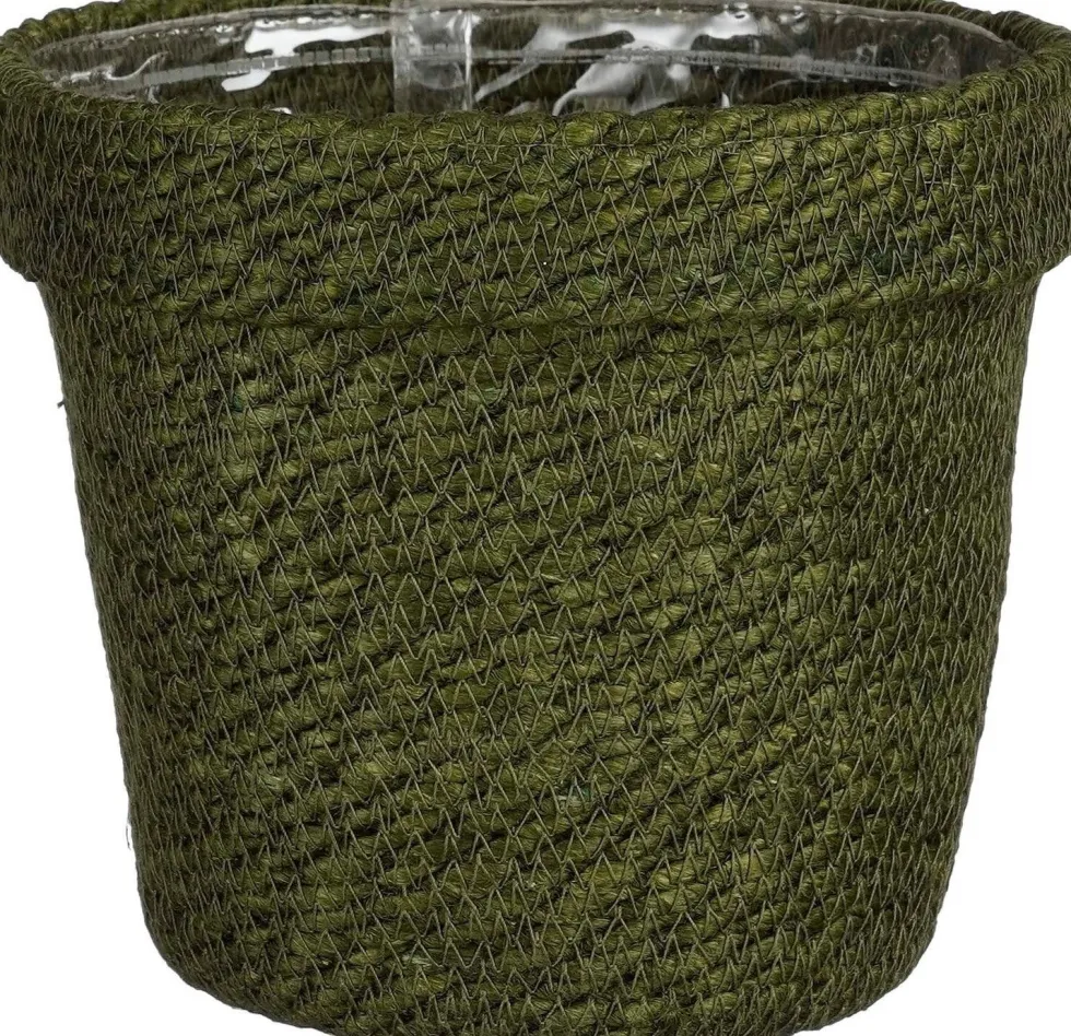 Mica Decorations plantenmand Raja groen D 19 H 17,5 cm