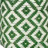 Mica Decorations plantenmand Merlijn groen / wit 24 x 24 x 26 cm