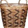 Mica Decorations plantenmand Lorens bruin D 38 H 33 cm
