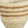 Mica Decorations plantenmand Lena naturel / oranje D 12 H 12 cm