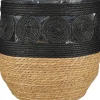 Mica Decorations plantenmand Borno zwart D 38 H 38 cm