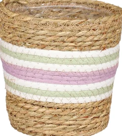 Mica Decorations plantenmand Rachel paars D 14 H 14 cm