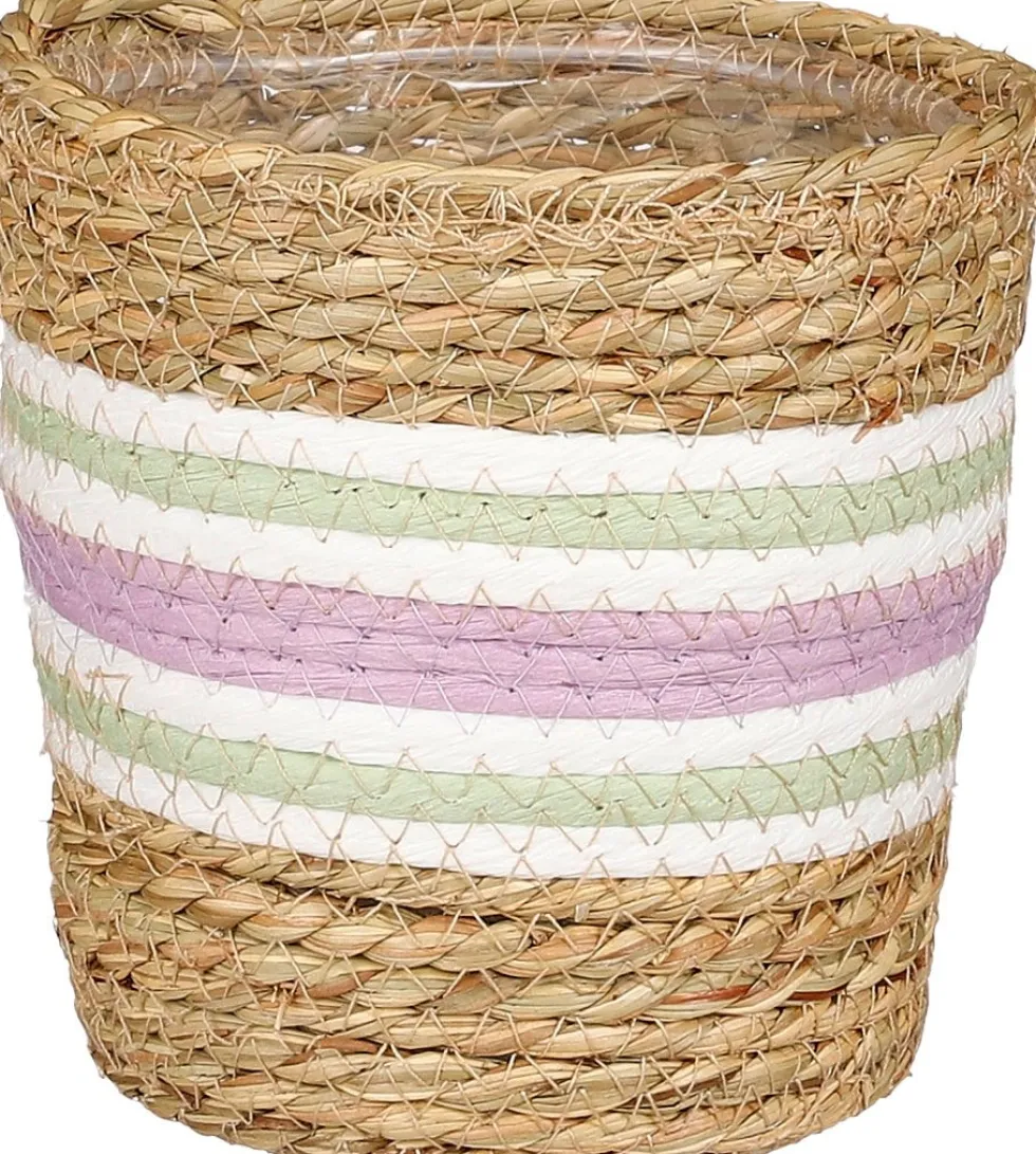 Mica Decorations plantenmand Rachel paars D 14 H 14 cm