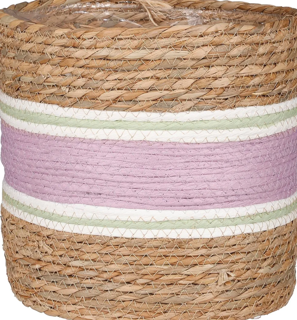 Mica Decorations plantenmand Rachel paars D 25 H 25 cm
